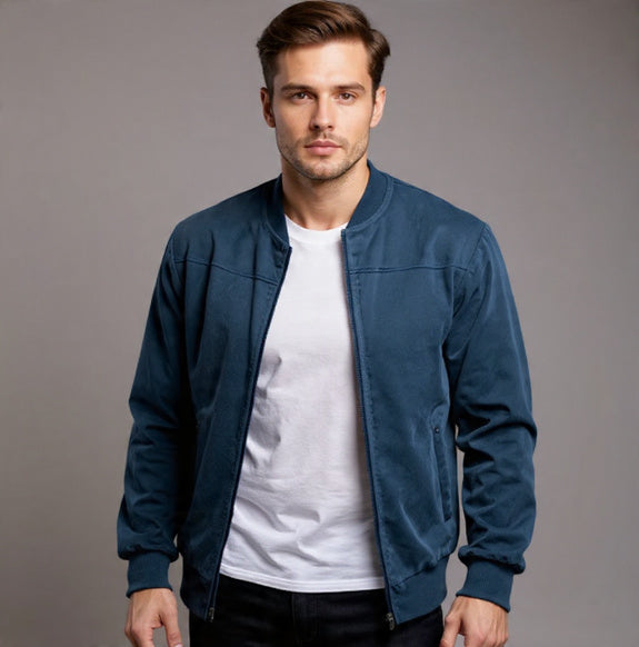 Men's Vintage Suede Zipper Jacket