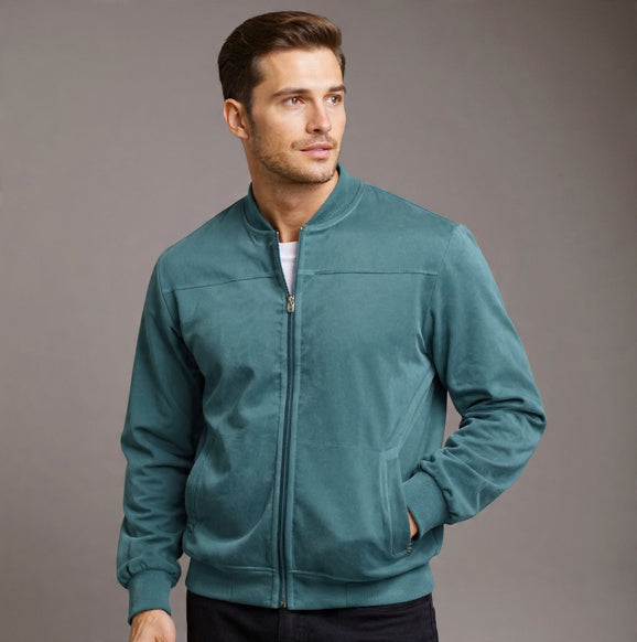 Men's Vintage Suede Zipper Jacket