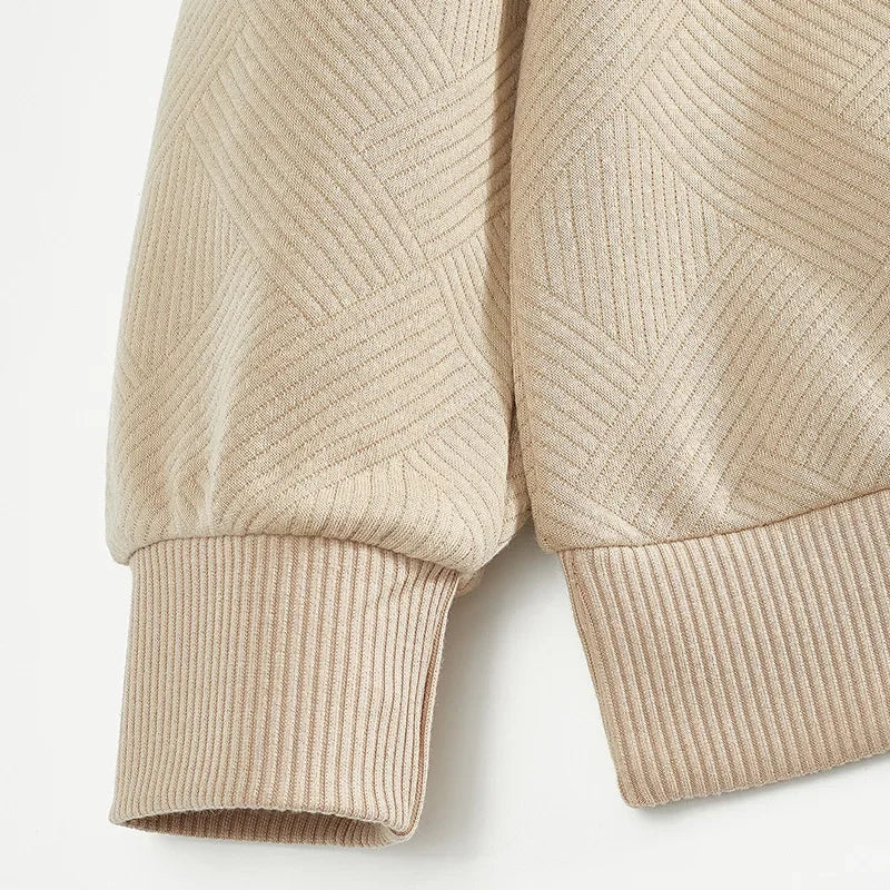 Men's Long-Sleeved Lapel Zipper Polo Shirt Casual Loose Top for Autumn 2025 Cross-Border Popular Style