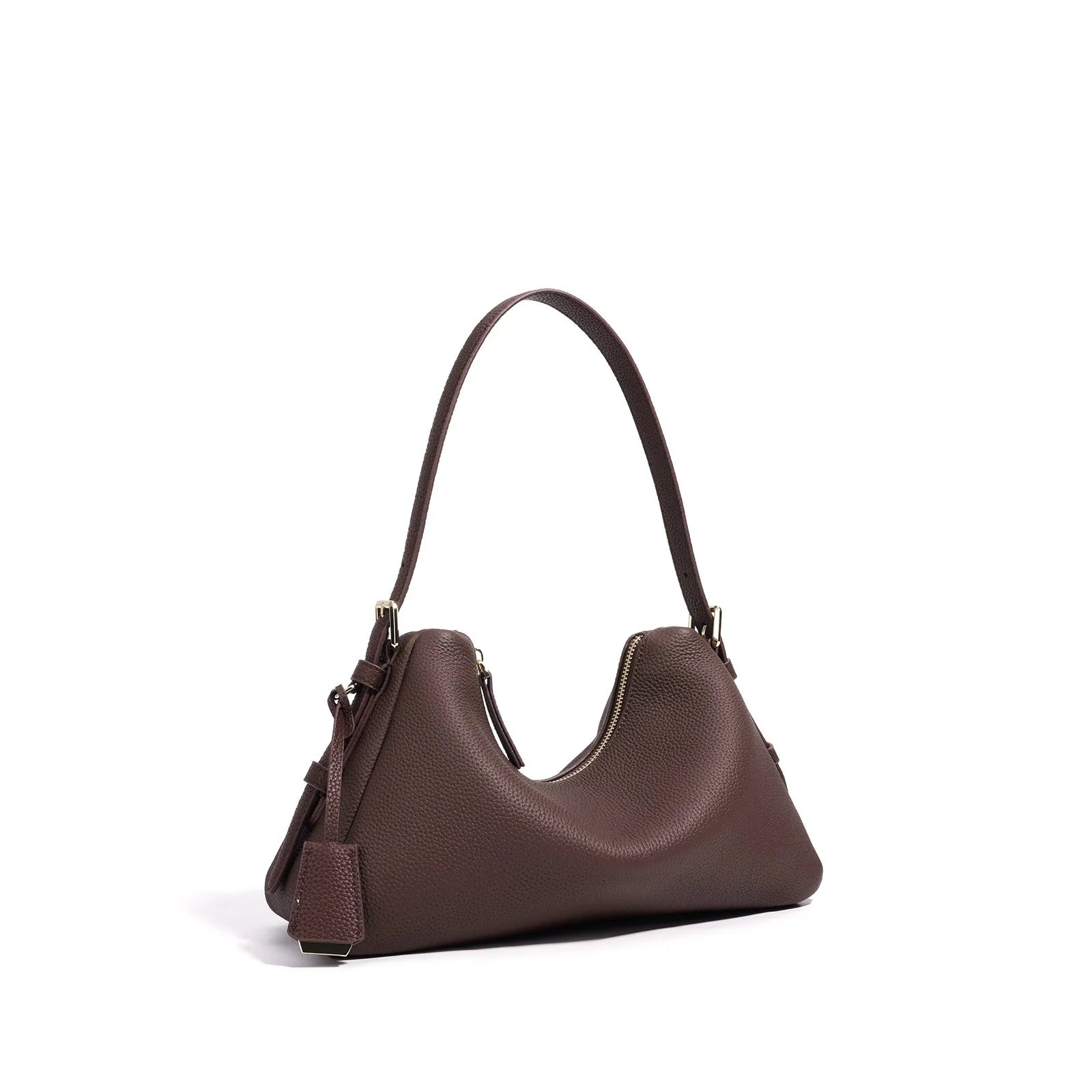 Zency Genuine Leather Satchel Bags For Women Simple Fashion Ladies Underarm Handbag Large Capacity Shoulder Bag 2025 New