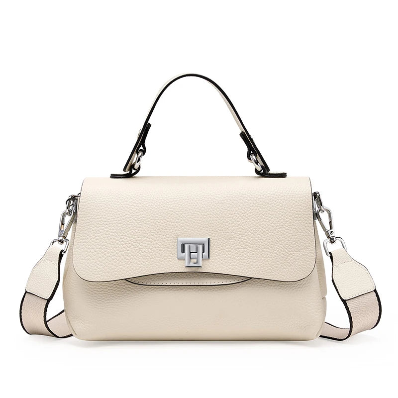 Zency Women Genuine Leather Top-handle Bag Envelope Bags Luxury Designer Shoulder Handbag Ladies Elegant Crossbody For Ladies