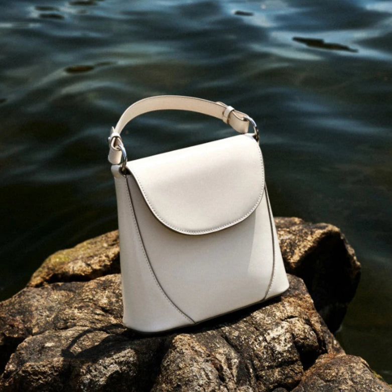 Zency 2025 Trendy Elegant Handbag Genuine Leather Shoulder Cross body French Style Girls Small Phone Bag With Card Slot