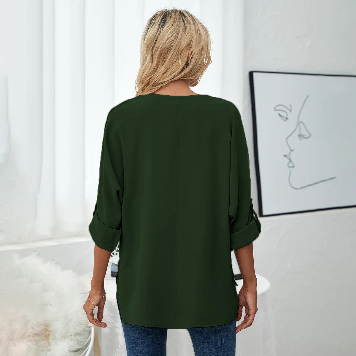Solid Casual Loose Blouses For Women Fashion 2025 Autumn Vintage Women's Oversized Shirts And Blouses Elegant Youth Female Tops