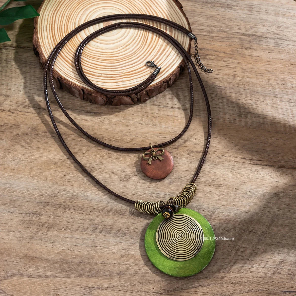 Vintage Rope Chains with Big Round Pendants Necklace for Women Female Exaggerated Large Accessories on Neck 2025 Fashion Jewelry