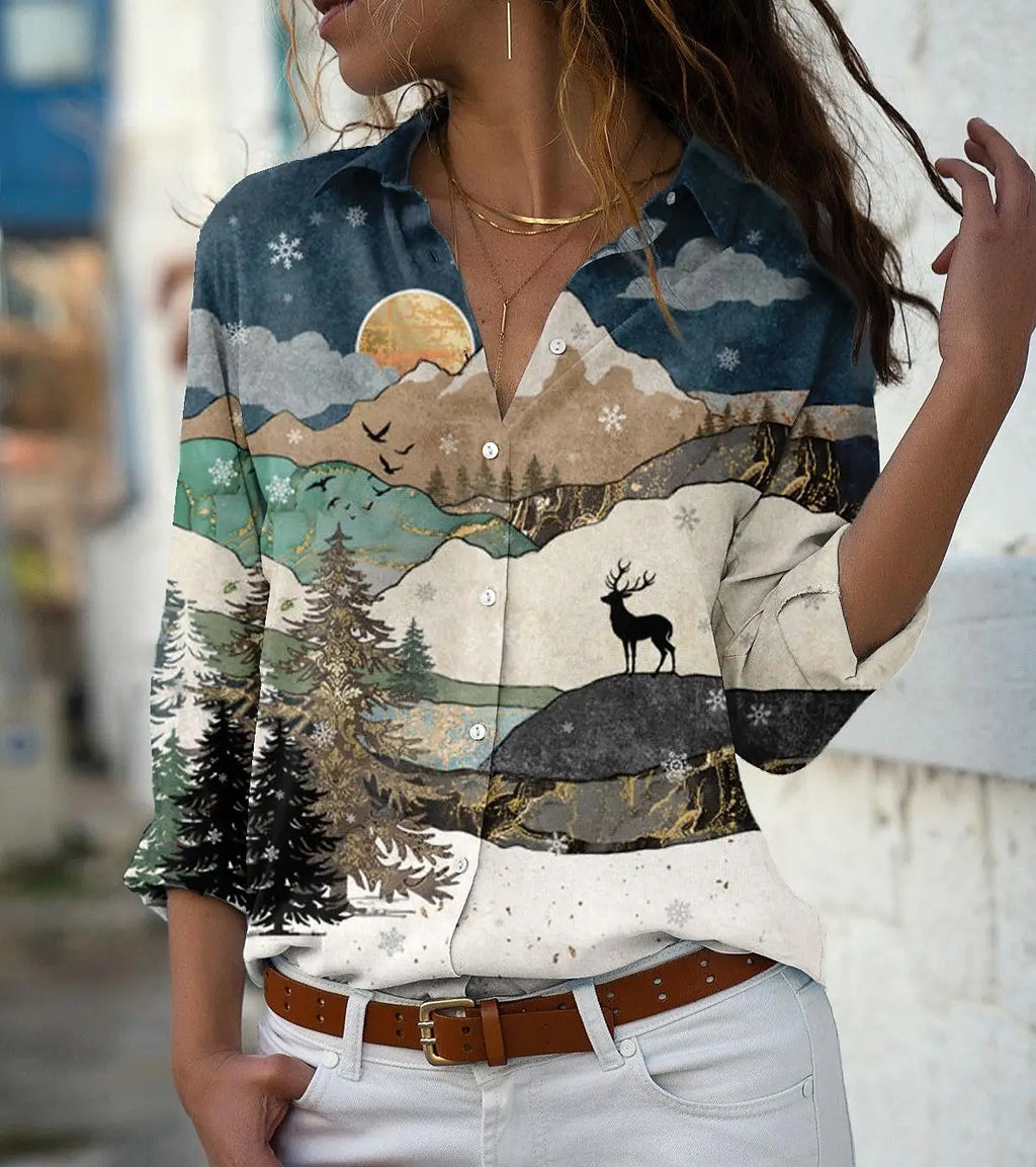 Fashion spring and autumn women shirt loose long-sleeved shirt women casual  shirts