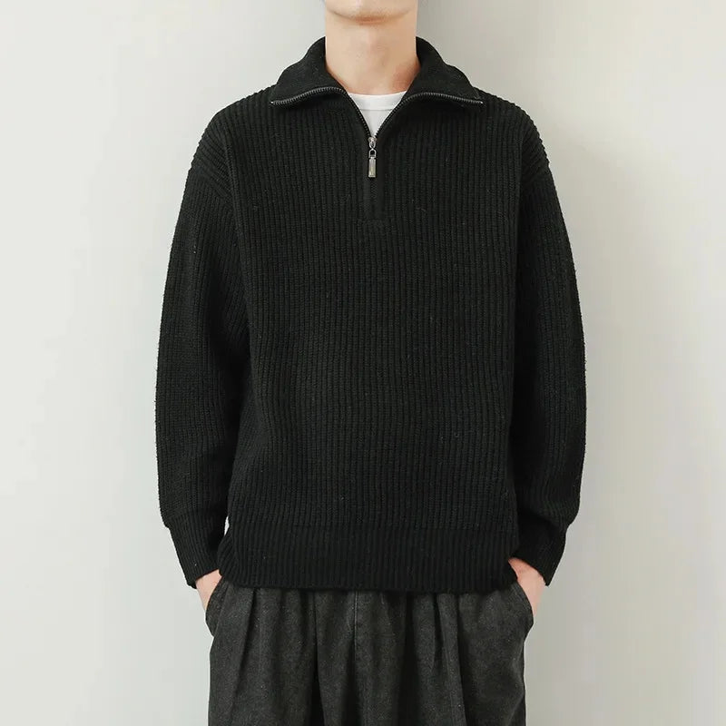 Men's Zippered Sweater