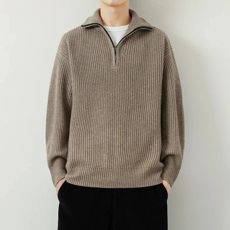 Men's Zippered Sweater