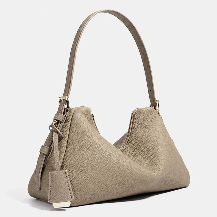 Zency Genuine Leather Satchel Bags For Women Simple Fashion Ladies Underarm Handbag Large Capacity Shoulder Bag 2025 New