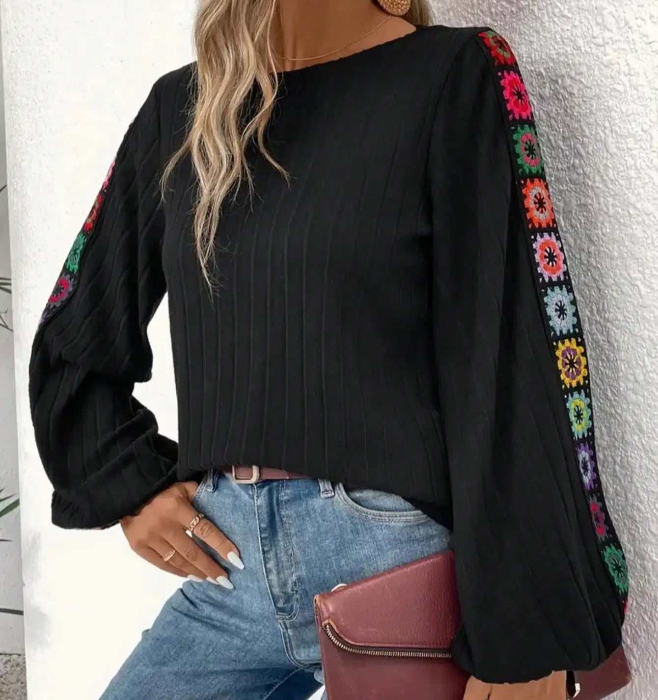 Plus Size 1XL-5XL New Women Casual Long Sleeve Breathable Semi-Sheer T-Shirt Ladies Fashion Elegant V-Neck Lace Cut-Out T-Shirt