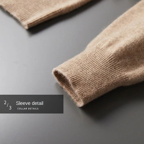 Men's female cashmere One-piece ready-to-wear Hoodie 100% Merino Wool Knitted Sweatshirt Autumn Winter Casual Large Top Long