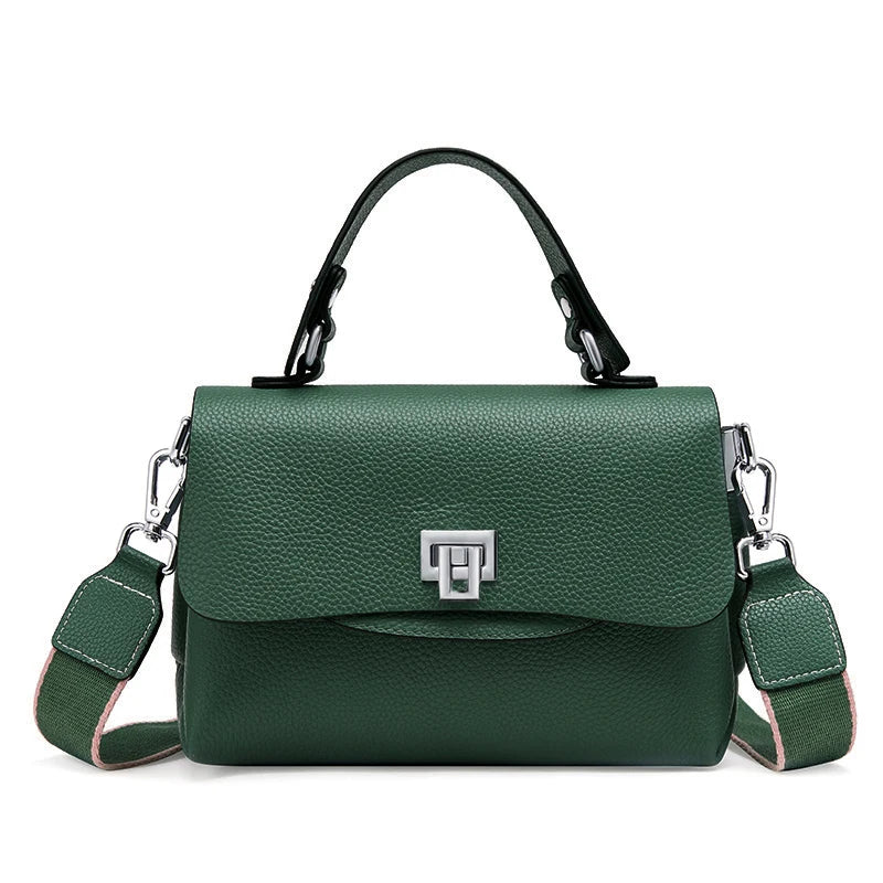 Zency Women Genuine Leather Top-handle Bag Envelope Bags Luxury Designer Shoulder Handbag Ladies Elegant Crossbody For Ladies