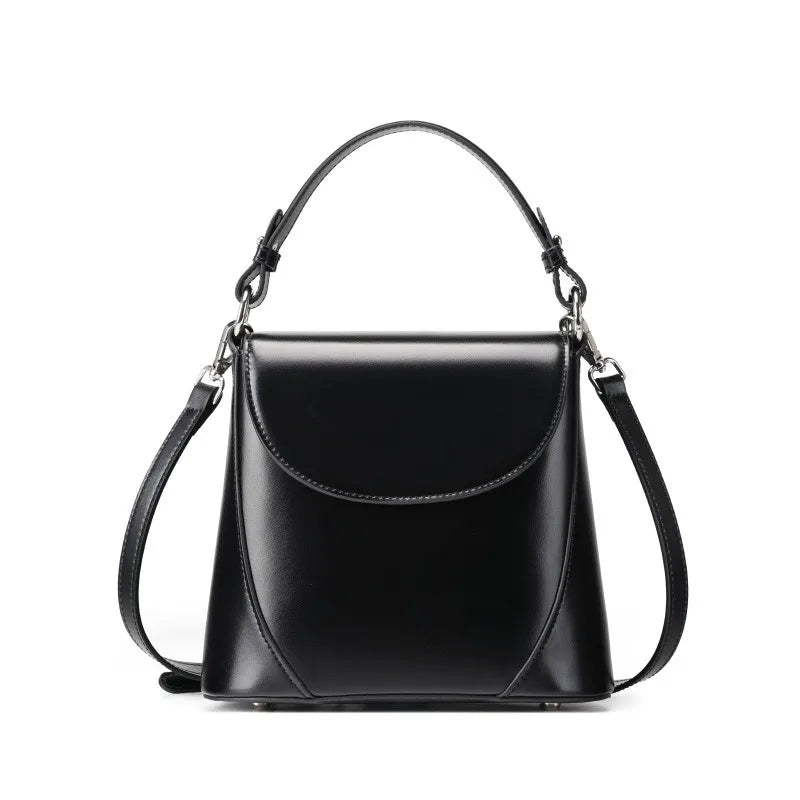 Zency 2025 Trendy Elegant Handbag Genuine Leather Shoulder Cross body French Style Girls Small Phone Bag With Card Slot