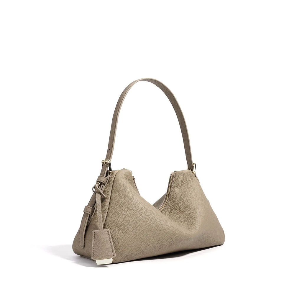Zency Genuine Leather Satchel Bags For Women Simple Fashion Ladies Underarm Handbag Large Capacity Shoulder Bag 2025 New
