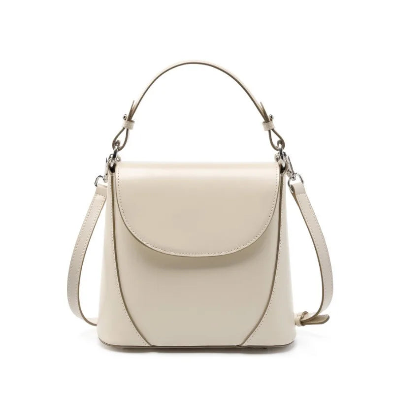 Zency 2025 Trendy Elegant Handbag Genuine Leather Shoulder Cross body French Style Girls Small Phone Bag With Card Slot