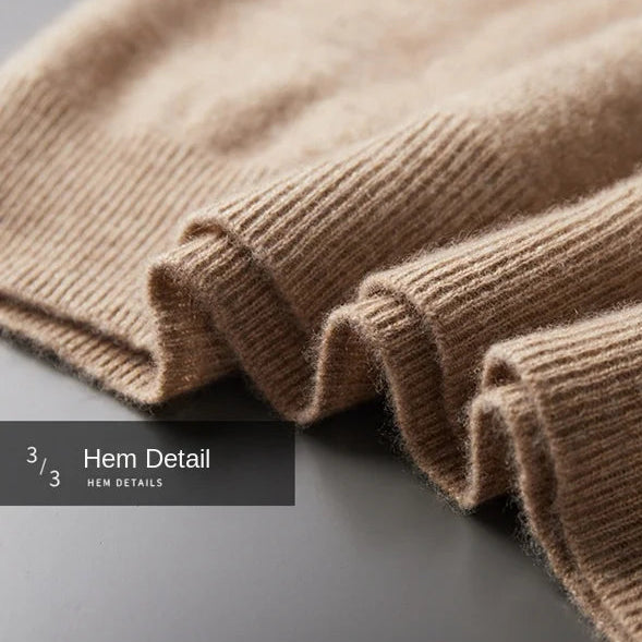 Men's female cashmere One-piece ready-to-wear Hoodie 100% Merino Wool Knitted Sweatshirt Autumn Winter Casual Large Top Long