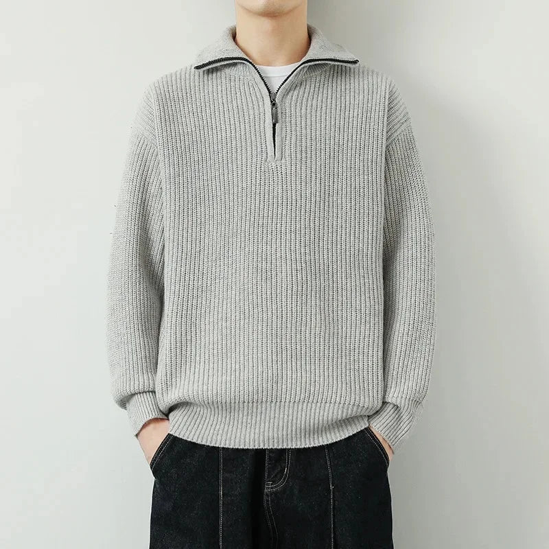 Men's Zippered Sweater