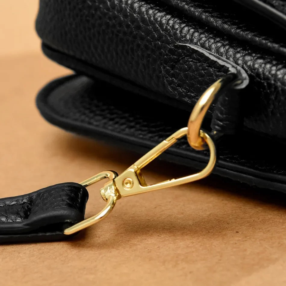 Genuine Leather Bag for Women Luxury Brand Small Ladies Handbag High Quality Natural Cowskin Female Shoulder Crossbody Bags Tote