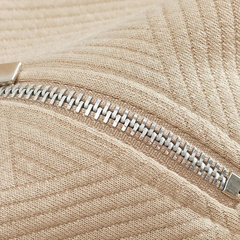 Men's Long-Sleeved Lapel Zipper Polo Shirt Casual Loose Top for Autumn 2025 Cross-Border Popular Style