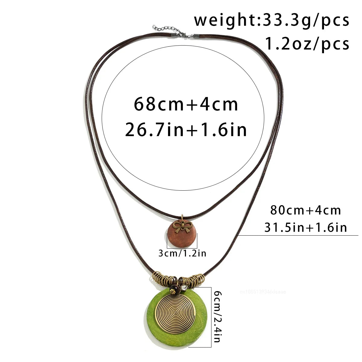 Vintage Rope Chains with Big Round Pendants Necklace for Women Female Exaggerated Large Accessories on Neck 2025 Fashion Jewelry
