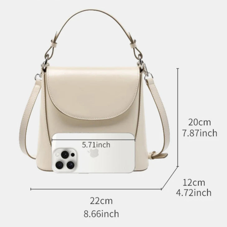 Zency 2025 Trendy Elegant Handbag Genuine Leather Shoulder Cross body French Style Girls Small Phone Bag With Card Slot