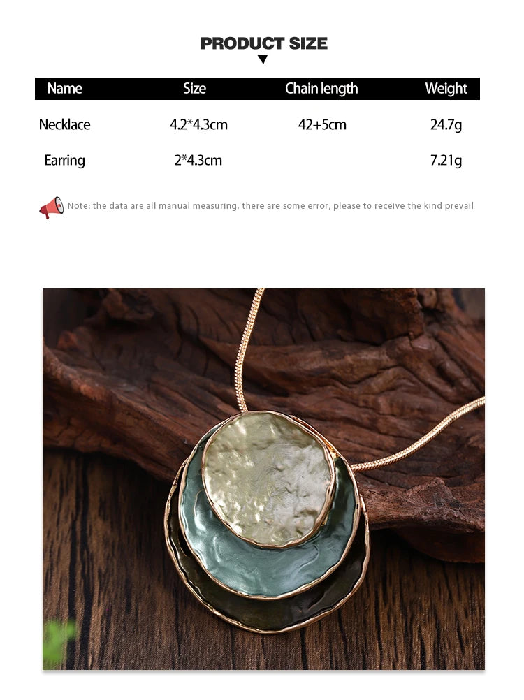 New in Necklace Circular Pendants Layered Aesthetic Decoration Choker Beauty Jewelry Trend Christmas Elegant Necklaces for Women