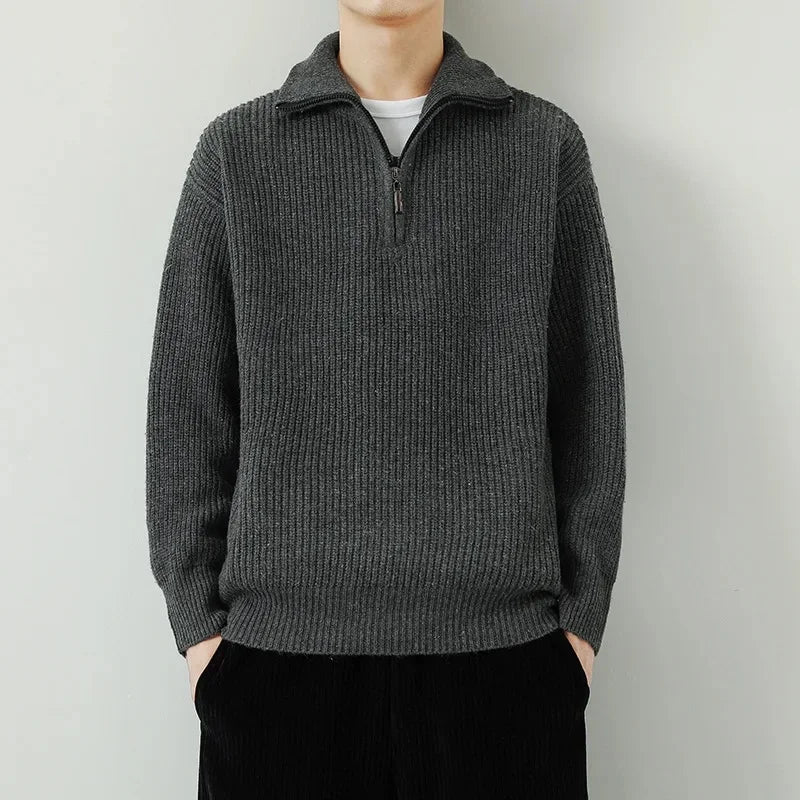 Men's Zippered Sweater