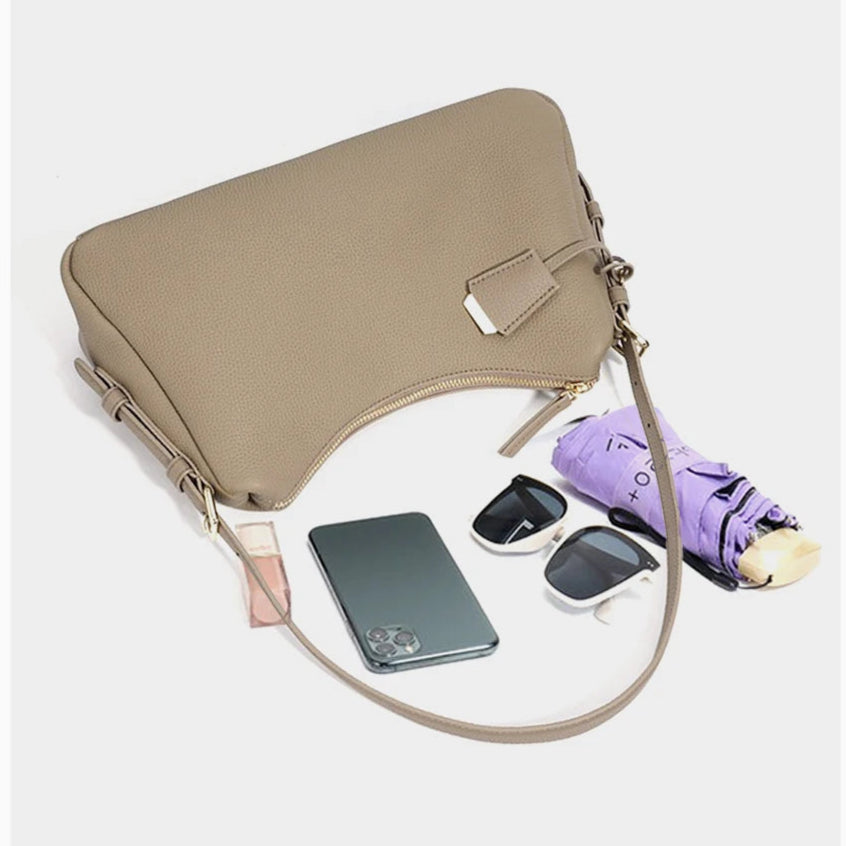 Zency Genuine Leather Satchel Bags For Women Simple Fashion Ladies Underarm Handbag Large Capacity Shoulder Bag 2025 New