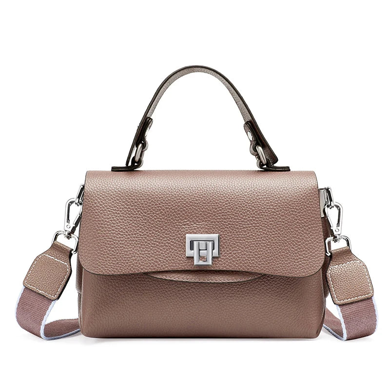Zency Women Genuine Leather Top-handle Bag Envelope Bags Luxury Designer Shoulder Handbag Ladies Elegant Crossbody For Ladies