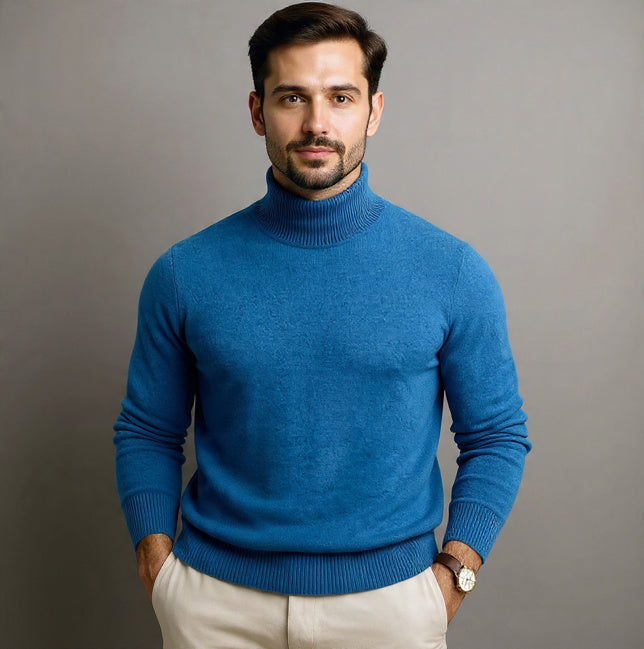 Men's cashmere turtleneck sweater