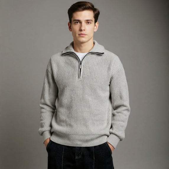 Men's Zippered Sweater