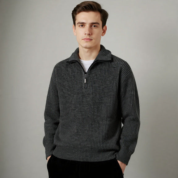 Men's Zippered Sweater