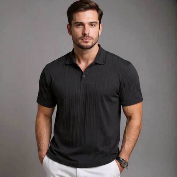Men's Retro Stand Collar Shirt – Effortlessly Stylish